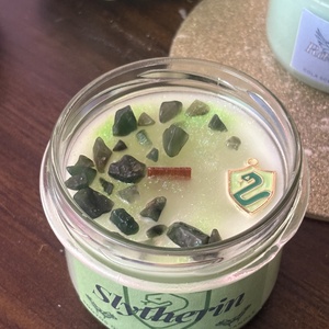 Slytherin gyertya - otthon & életmód - gyertya, illat, aroma - gyertya - Meska.hu