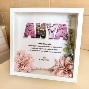 ANYA fotókollázsos képkeret, általad küldött fotókból - esküvő - emlék & ajándék - szülőköszöntő ajándék - Meska.hu