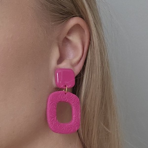 Pink Symphony - ékszer - fülbevaló - lógó fülbevaló - Meska.hu