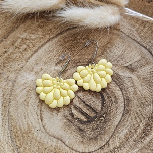 Lemon Bloom, Ékszer, Fülbevaló, Lógó fülbevaló, Ékszerkészítés, Gyurma, MESKA