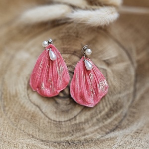 Pearl Coral, Ékszer, Fülbevaló, Lógó fülbevaló, Ékszerkészítés, Gyurma, MESKA