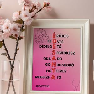 Ajándék édesanyáknak! , Otthon & Életmód, Dekoráció, Kép & Falikép, Poszter, Fotó, grafika, rajz, illusztráció, MESKA