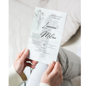 Esküvői meghívó (digitális), Esküvő, Meghívó & Kártya, Meghívó, Fotó, grafika, rajz, illusztráció, MESKA