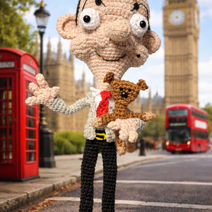 Horgolt Mr Bean - Meska.hu
