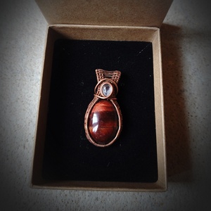 Macskaszem medál - ékszer - nyaklánc - medálos nyaklánc - Meska.hu