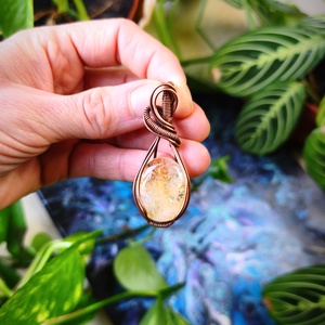 Citrin medál, Ékszer, Nyaklánc, Medálos nyaklánc, Fémmegmunkálás, MESKA