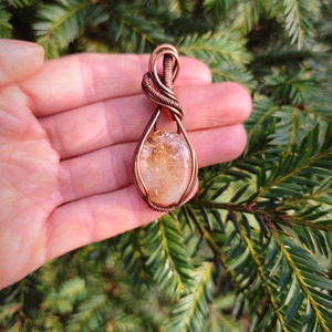 Citrin medál - ékszer - nyaklánc - medálos nyaklánc - Meska.hu