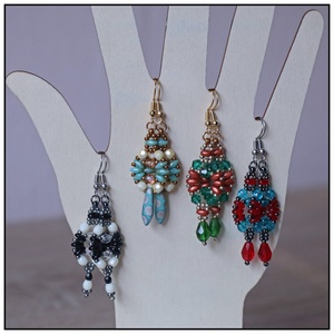 Calypso fülbevaló - Meska.hu