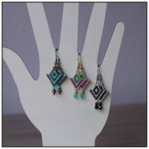 Írisz fülbevaló - ékszer - fülbevaló - lógó fülbevaló - Meska.hu