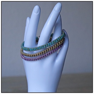 Szivárvány karkötő - ékszer - karkötő - gyöngyös karkötő - Meska.hu