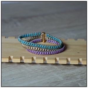 Szivárvány karkötő - Meska.hu