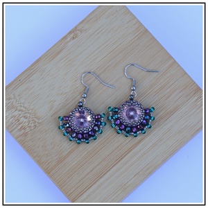 Swarovski fülbevaló - ékszer - fülbevaló - lógó fülbevaló - Meska.hu