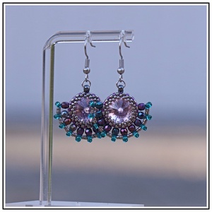 Swarovski fülbevaló - ékszer - fülbevaló - lógó fülbevaló - Meska.hu