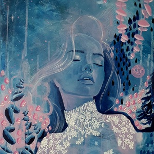 Határvonal - művészet - festmény - festmény vegyes technika - Meska.hu