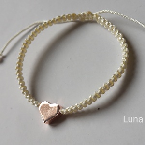 Rose gold szív  - Meska.hu