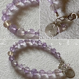 Ametrin karkötő - ékszer - karkötő - gyöngyös karkötő - Meska.hu