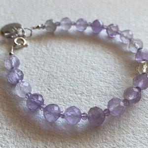 Ametrin karkötő - ékszer - karkötő - gyöngyös karkötő - Meska.hu