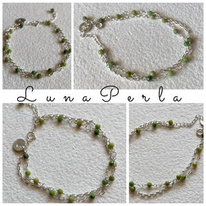 Karkötő opállal - ékszer - karkötő - gyöngyös karkötő - Meska.hu