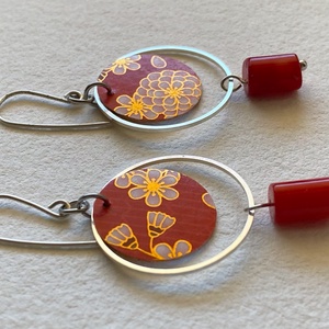 Fülbevaló  - ékszer - fülbevaló - lógó fülbevaló - Meska.hu