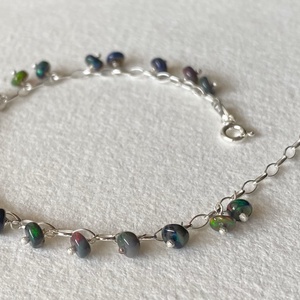 Karkötő opállal - ékszer - karkötő - gyöngyös karkötő - Meska.hu