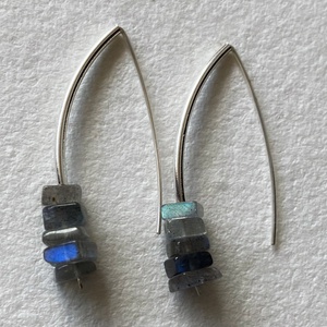 Modern minimál labradorittal - Meska.hu