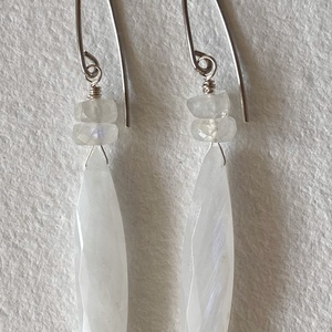 Holdkő fülbevaló - ékszer - fülbevaló - lógó fülbevaló - Meska.hu