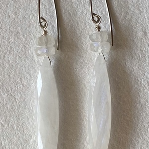 Holdkő fülbevaló - ékszer - fülbevaló - lógó fülbevaló - Meska.hu