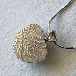 Larimár ezüst medál nyaklánccal - ékszer - nyaklánc - medál - Meska.hu