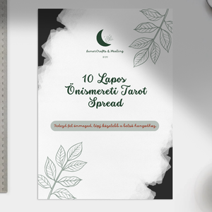 Önismereti Tarot Spread  10 lapos kitölthető és nyomtatható PDF napló - művészet - grafika & illusztráció - digitális - Meska.hu