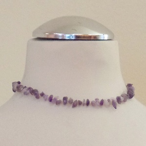 Gyermek nyaklánc (Ametiszt - 32 cm) - Meska.hu