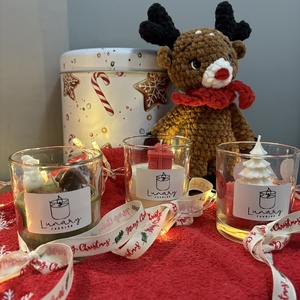 Cozy Winter Wonderland, Karácsony, Karácsonyi lakásdekoráció, Karácsonyi illatgyertya, mécses, Gyertya-, mécseskészítés, MESKA