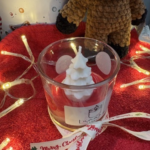 Red Velvet Forest - karácsony - karácsonyi lakásdekoráció - karácsonyi illatgyertya, mécses - Meska.hu