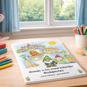 Budapest kifestőkönyv Gombival a kis törpével � letölthető PDF gyerekeknek - otthon & életmód - papír, írószer - színező - Meska.hu