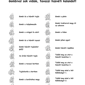 Húsvéti kifestőkönyv gyerekeknek � 20 oldalas letölthető PDF - otthon & életmód - papír, írószer - színező - Meska.hu