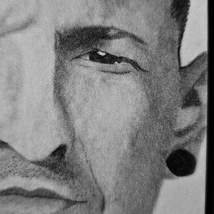 Chester Bennington A/4-es méretű, kézzel készült portré rajz - művészet - grafika & illusztráció - ceruzarajz - Meska.hu