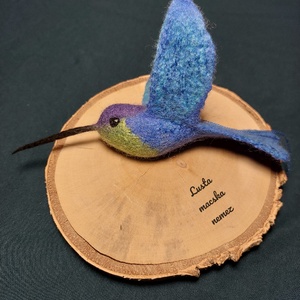 Nemez kolibri kék - Meska.hu