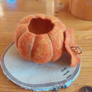 Közepes tök formájú nemez tároló - otthon & életmód - dekoráció - dísztárgy - Meska.hu Közepes tök formájú nemez tároló - otthon & életmód - dekoráció - dísztárgy - Meska.hu