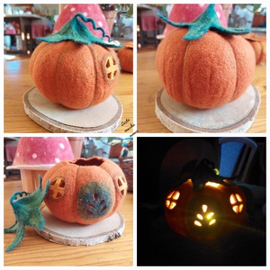 Tök nemezházikó nagy - otthon & életmód - dekoráció - dísztárgy - Meska.hu