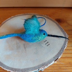 Nemez kolibri kék - Meska.hu