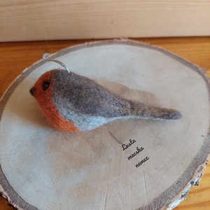 Nemez vörösbegy - otthon & életmód - dekoráció - ajtó- és ablak dekoráció - ajtódísz & kopogtató - Meska.hu