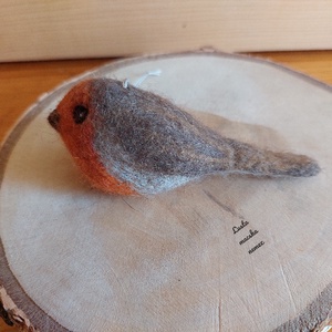 Nemez vörösbegy - otthon & életmód - dekoráció - ajtó- és ablak dekoráció - ajtódísz & kopogtató - Meska.hu