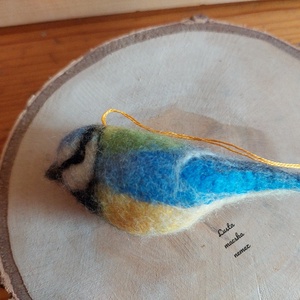 Nemez kék cinege - otthon & életmód - dekoráció - ajtó- és ablak dekoráció - ablakdísz - Meska.hu