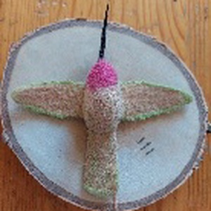 Nemez kolibri rózsaszín zöld - otthon & életmód - dekoráció - ajtó- és ablak dekoráció - ablakdísz - Meska.hu