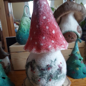 Nagy gomba játszóház piros kalappal - játék & sport - baba & babaház - babaház - Meska.hu