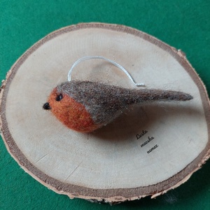 Nemez vörösbegy - otthon & életmód - dekoráció - ajtó- és ablak dekoráció - ajtódísz & kopogtató - Meska.hu