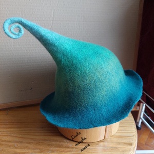 Nemez manó sapka zöld, Ruha & Divat, Sál, Sapka, Kendő, Kalap, Nemezelés, MESKA