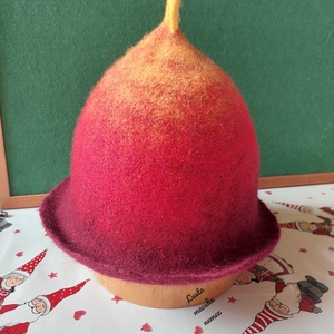 Nemez manó szauna sapka - ruha & divat - sál, sapka, kendő - kalap - Meska.hu