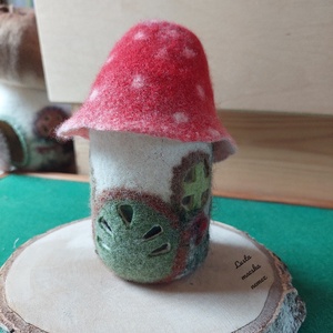 Nemez gombaház lámpás - otthon & életmód - dekoráció - dísztárgy - Meska.hu