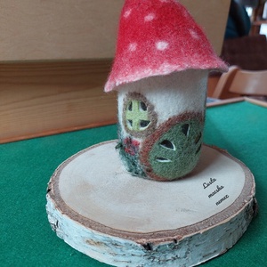 Nemez gombaház lámpás, Otthon & Életmód, Dekoráció, Dísztárgy, Nemezelés, MESKA