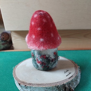 Nemez gombaház lámpás - otthon & életmód - dekoráció - dísztárgy - Meska.hu